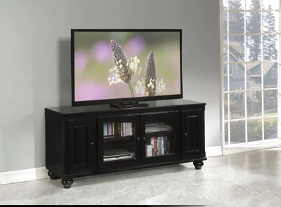Benzara Smart Looking TV Stand, Black BM158717
