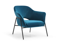 Whiteline Karla Leisure Armchair Blue | Grey