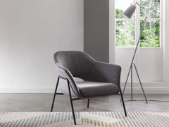 Whiteline Karla Leisure Armchair Blue | Grey