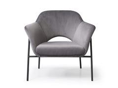 Whiteline Karla Leisure Armchair Blue | Grey