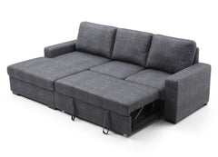 Whiteline Elga Sectional Bed Dark Grey SL1708F-DGRY