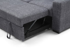 Whiteline Elga Sectional Bed Dark Grey SL1708F-DGRY